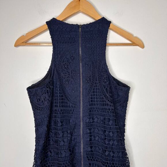 Lovers + Friends Navy Caspian Dress Women’s XS Sleeveless Mini Lace Whimsigoth - Picture 7 of 9